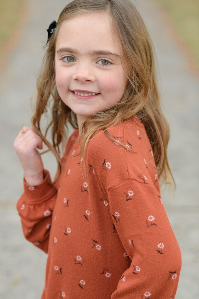 Little girl smiling